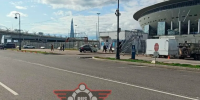 Полиция выясняет обстоятельства ДТП с мотоциклистом у «Газпром Арены»
